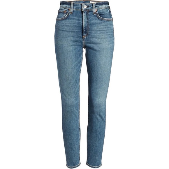 Rag & Bone Nina High Waist Ankle Skinny Jeans in Copper Hill Size 28 NWT - Picture 6 of 6